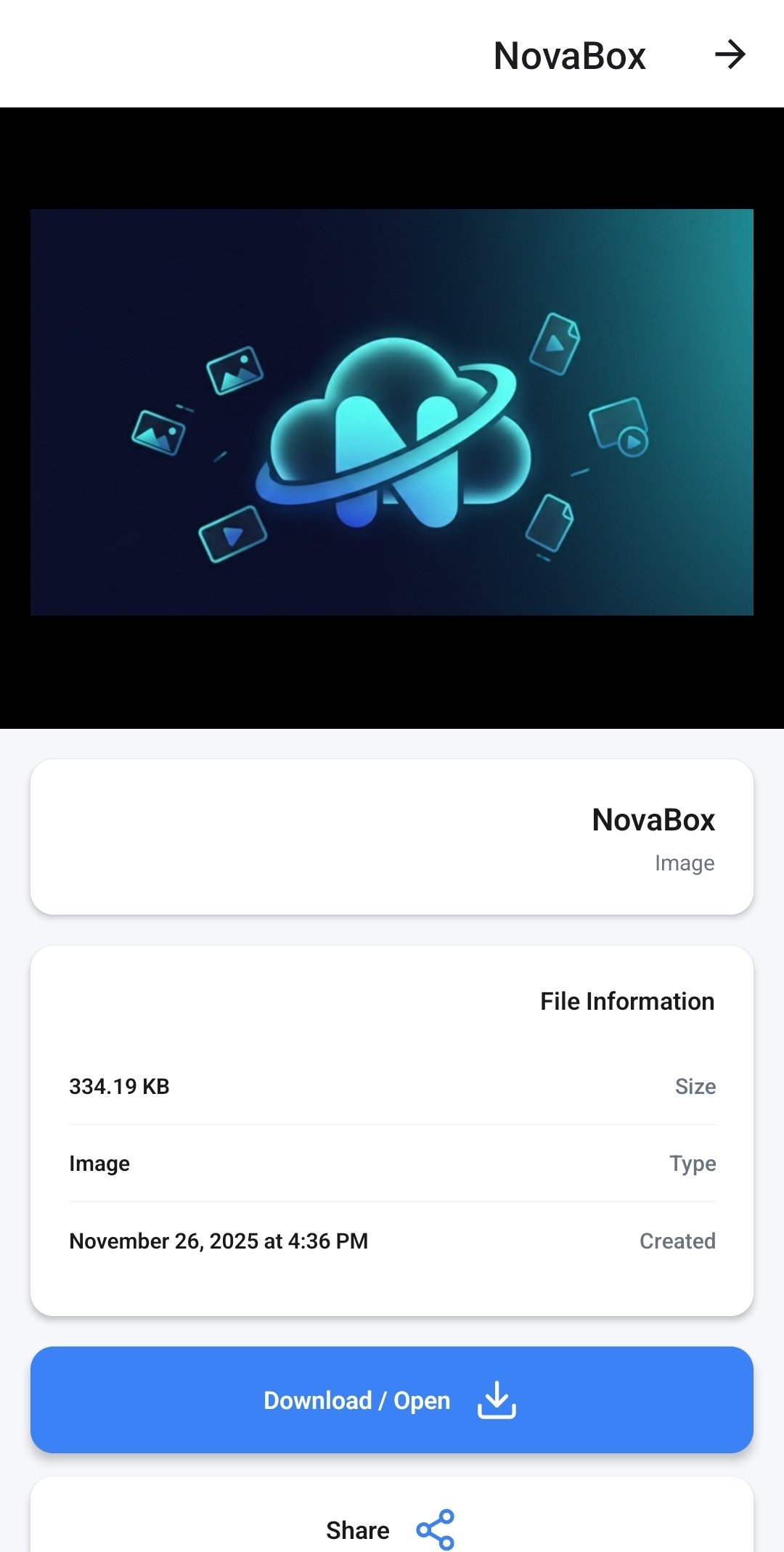 NovaBox share screen